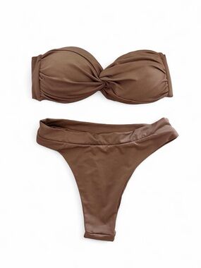 San Lorenzo Brown Bikini Set